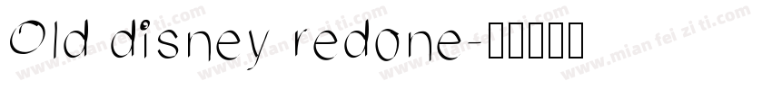 Old disney redone字体转换